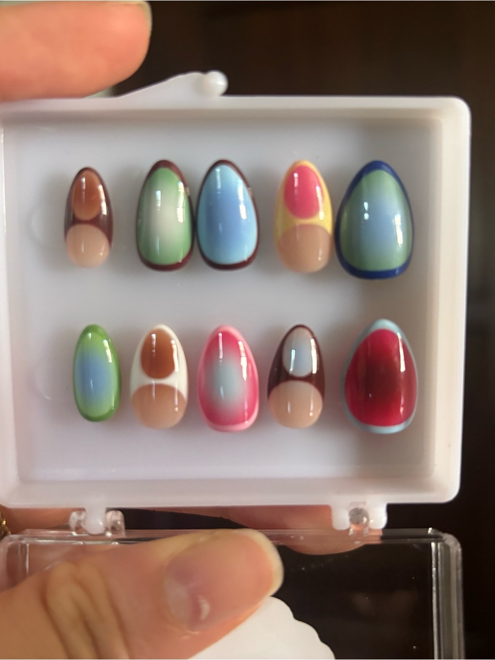 short almond press ons